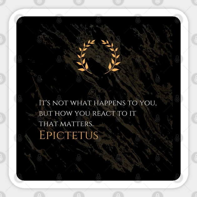 The Power of Response: Epictetus' Guide to Triumph Sticker by Dose of Philosophy